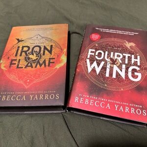 Iron Flame and Fourth Wing Books by Rebecca Yarros